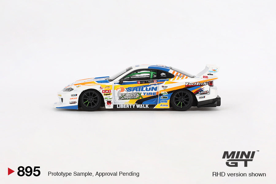 Mini GT #895: Nissan LB-Super Silhouette S15 SILVIA #555 2023 Formula Drift Japan