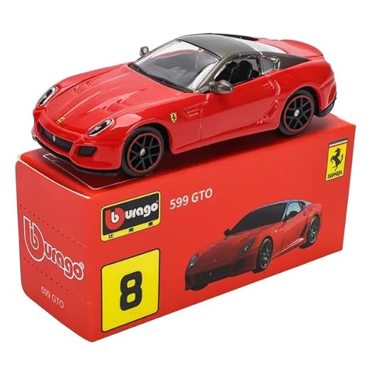 Bburago 1:64 Scale Ferrari Series Model Collection Race Diecast Metal Model Car (599 GTO), Red