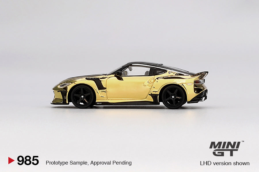 Mini GT - Nissan Z VeilSide FFZ400 Gold Chrome 1:64 scale model car