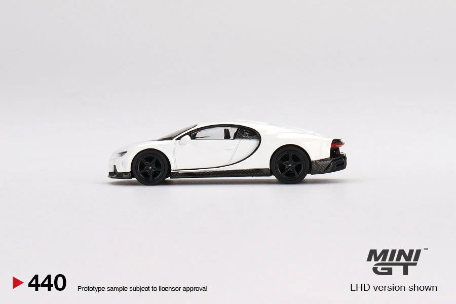 Mini GT - Bugatti Chiron Super Sport White MiJo Exclusives - Scale 1/64 MGT00440-MJ LHD