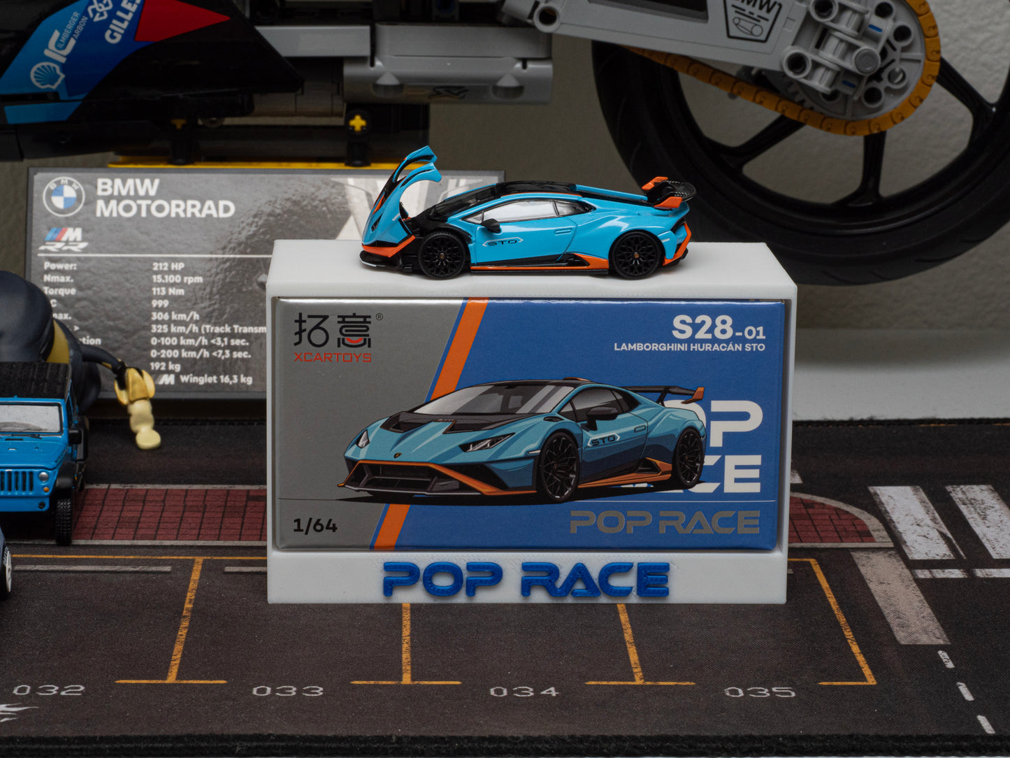 POP Race1/64 Box Display & Car Stand