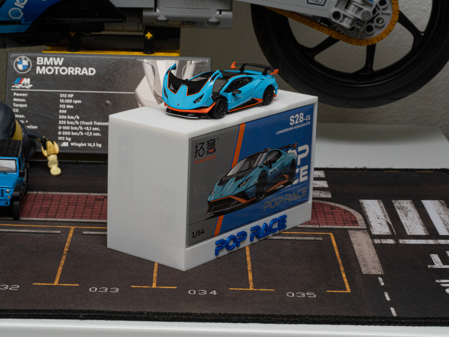 POP Race1/64 Box Display & Car Stand