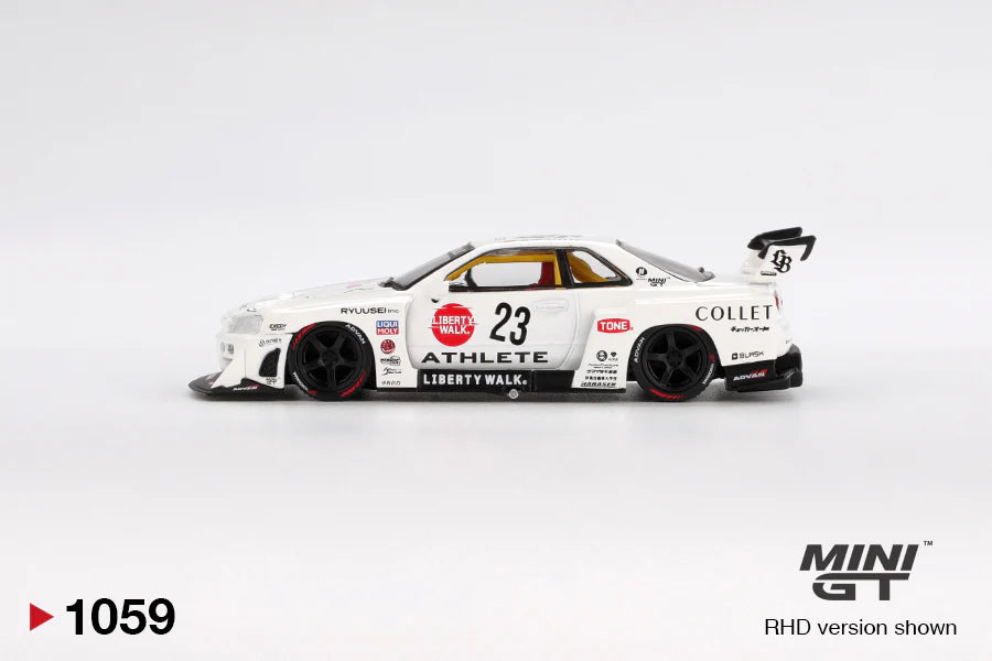 Mini GT - Nissan LB-ER34 Super Silhouette ATHLETE/COLLET 1:64 scale model car