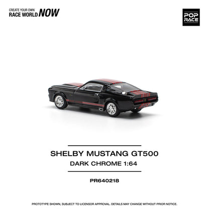 Poprace 1:64 SHELBY MUSTANG GT500 DARK CHROME (PR64-218)