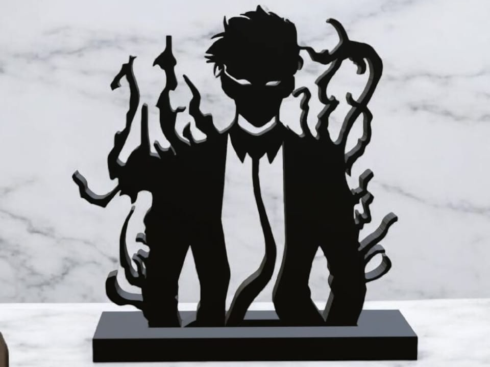 Sung jin woo Silhouette for Wall/Table