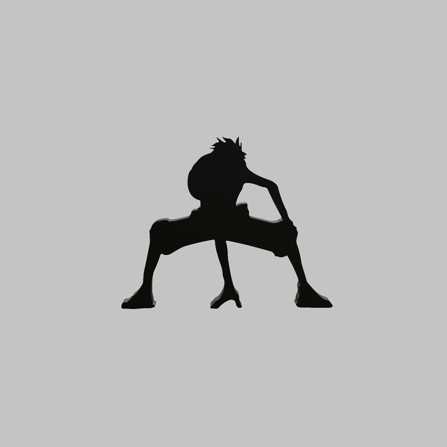 Luffy Silhouette for Wall/Table