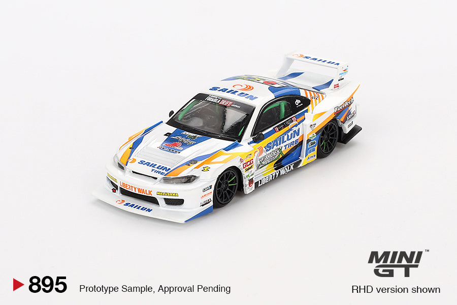 Mini GT #895: Nissan LB-Super Silhouette S15 SILVIA #555 2023 Formula Drift Japan