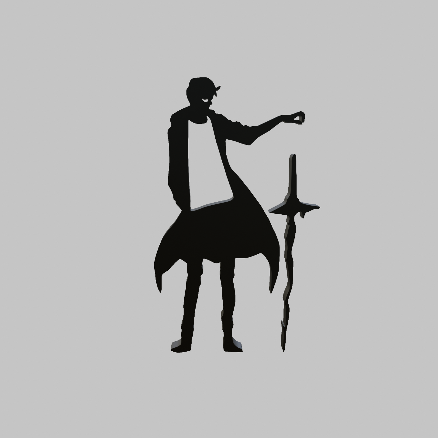 Sung jin woo Silhouette for Wall/Table