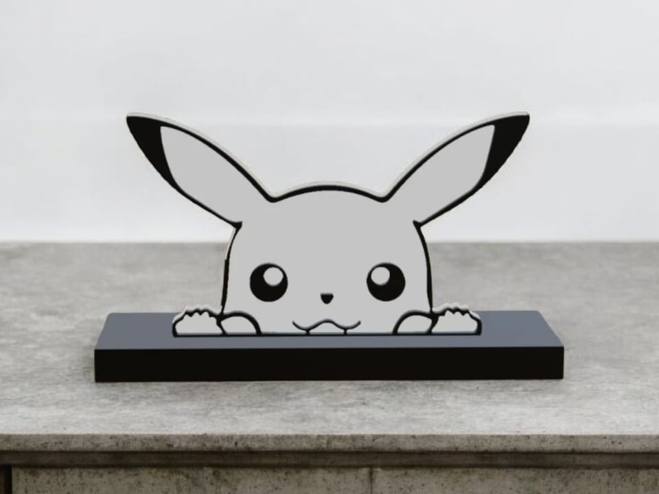 Pikachu Silhouette for Wall/Table