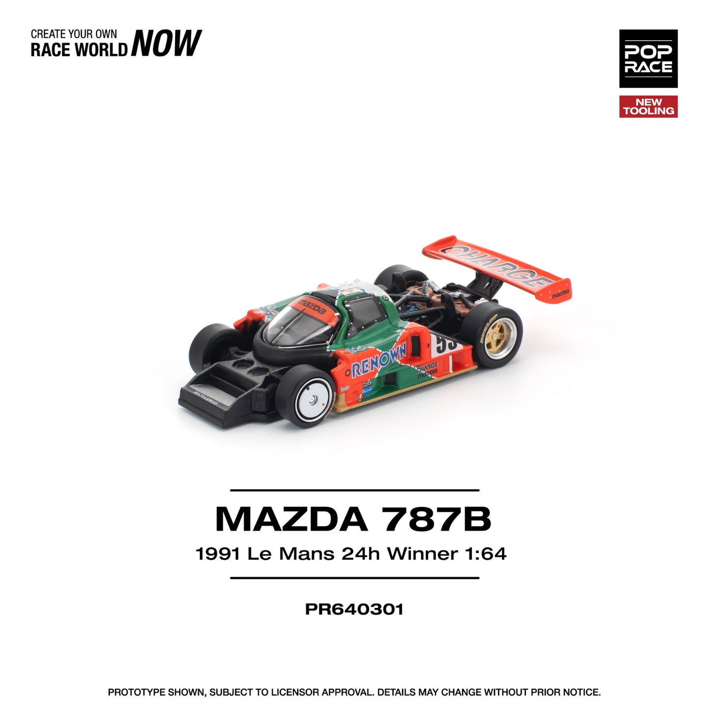 Poprace 1:64 MAZDA 787B 1991 LE MANS 24H WINNER