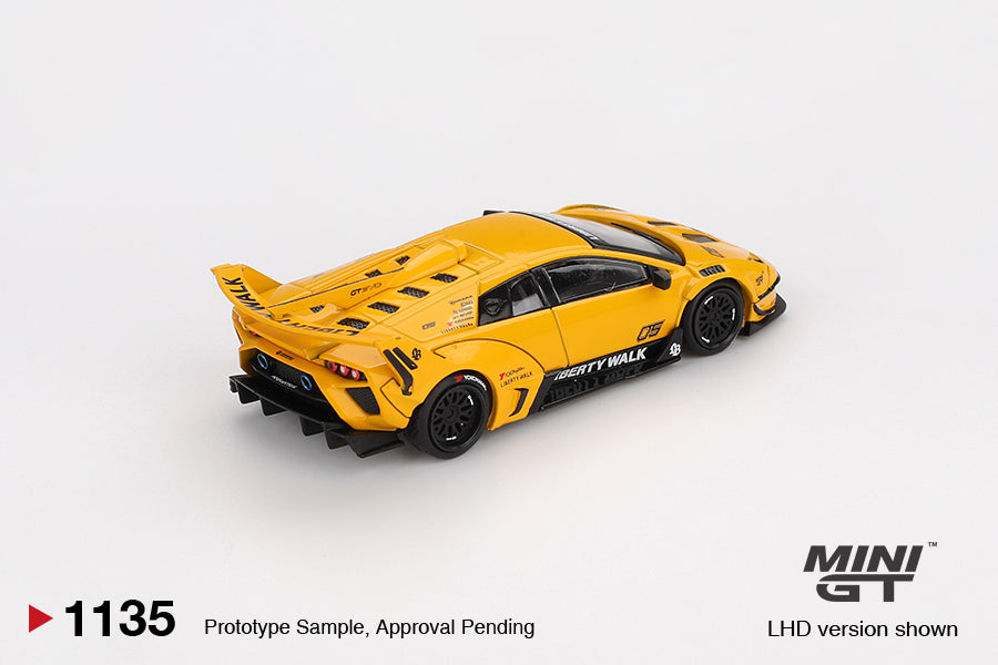 Mini GT Lamborghini LB-Silhouette WORKS MURCIELAGO GT Evo Yellow Imported 1:64 Scale