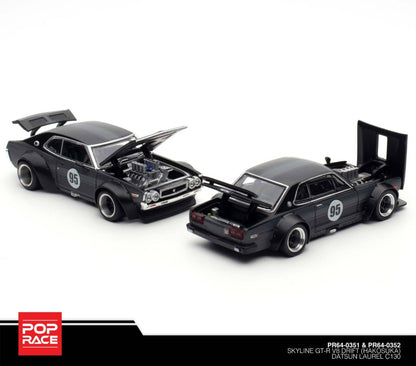 SKYLINE GTR V8 DRIFT HAKOSUKA WITH DATSUN LAUREL C130 (PR640351 & PR640352)