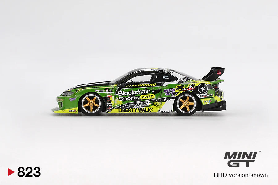 Mini GT - Nissan LB-Super Silhouette S15 SILVIA #555 V2 2024 Formula Drift Japan 1:64 scale model car