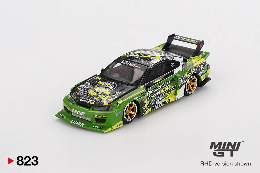 Mini GT - Nissan LB-Super Silhouette S15 SILVIA #555 V2 2024 Formula Drift Japan 1:64 scale model car