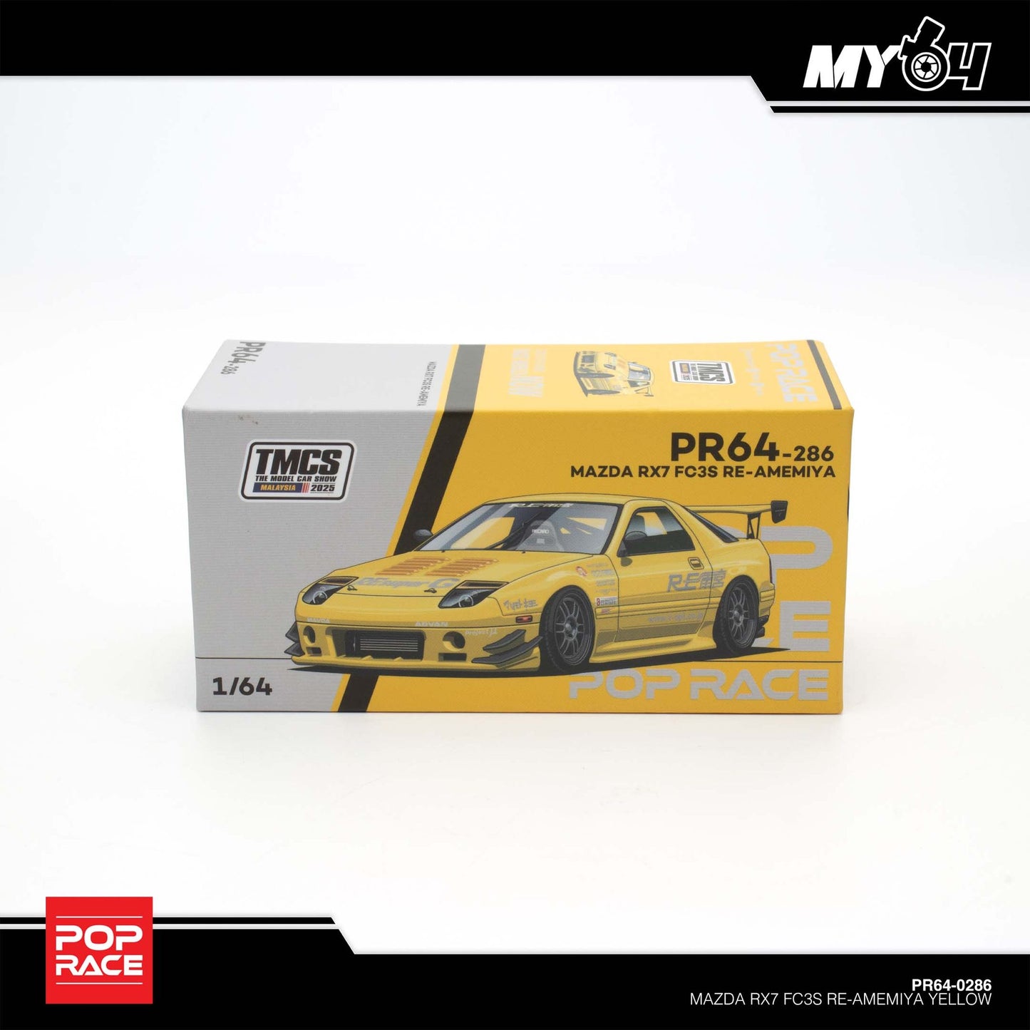 POP RACE Mazda RX7 FC3s Re Amemiya (PR64-286) | 2025 The Model Car Show Malaysia