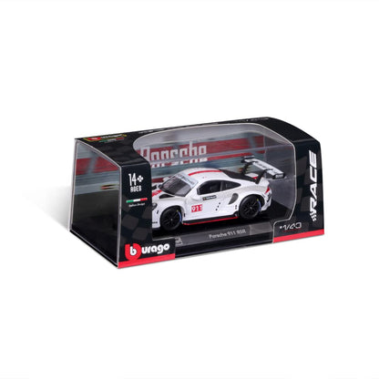 Porsche 911 RSR White 1:24 Bburago licensed diecast Scale Model car