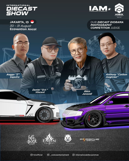 INNO64 Mazda RX-7 FC3S Pandem Rocket Bunny White & Wide Body Kit Purple Event Edition | 2025 IAM Kuala Lumpur