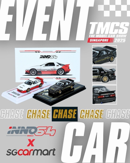 INNO64 x SGCARMART Mazda RX-7 (FC3S) “Pandem Rocket Bunny” | Chance of Chase | 2025 The Model Car Show Singapore