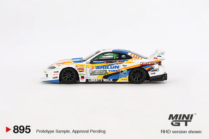 Mini GT #895: Nissan LB-Super Silhouette S15 SILVIA #555 2023 Formula Drift Japan