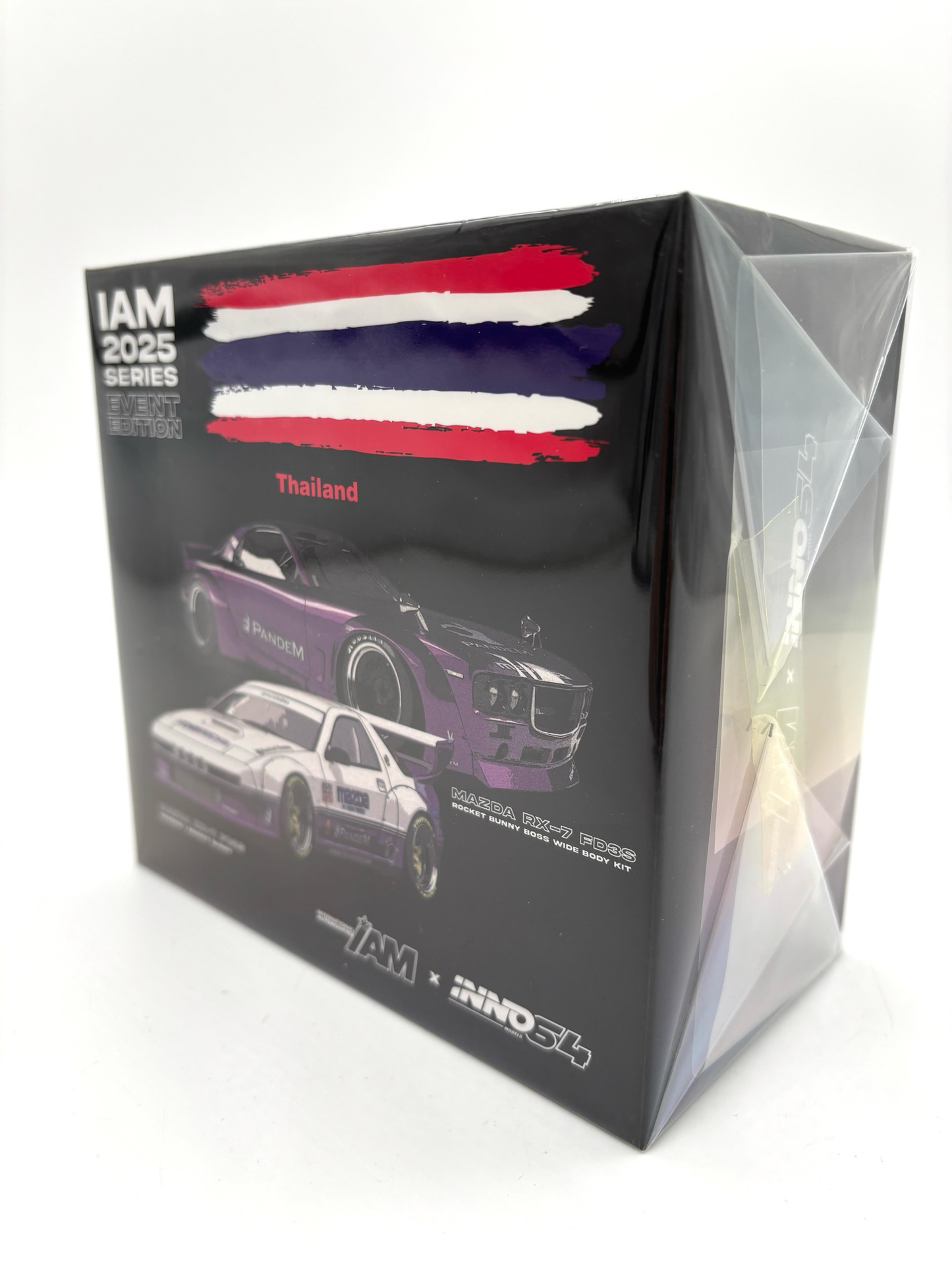 INNO64 Mazda RX-7 FC3S Pandem Rocket Bunny White & Wide Body Kit Purple Event Edition | 2025 IAM Kuala Lumpur
