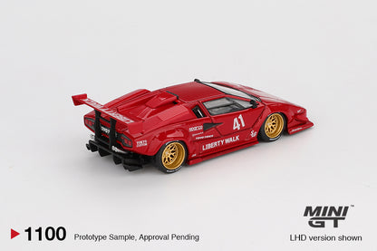Mini GT #1100: Lamborghini Countach LB-WORKS Red 1:64 Scale