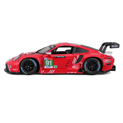 Porsche 911 RSR Red 1:24 Bburago licensed diecast Scale Model car
