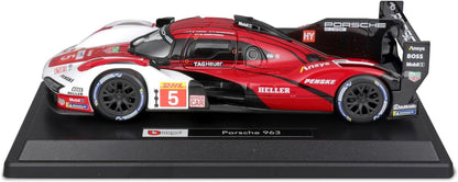 Bburago - 1/24 Scale Model Compatible with Porsche 963 9RD 4.6L Turbo V8 No.6 Season 2024