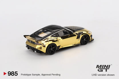 Mini GT - Nissan Z VeilSide FFZ400 Gold Chrome 1:64 scale model car