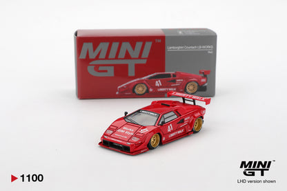 Mini GT #1100: Lamborghini Countach LB-WORKS Red 1:64 Scale