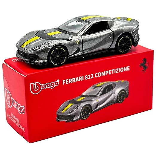 Bburago 1:64 Scale Ferrari Series Model Collection Race Diecast Metal Model Car (812 COMPETIZIONE)