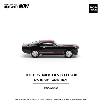 Poprace 1:64 SHELBY MUSTANG GT500 DARK CHROME (PR64-218)