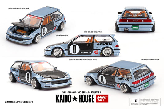 Mini GT #179: MINI GT HONDA CIVIC EF KAIDO ROULETTE VI
