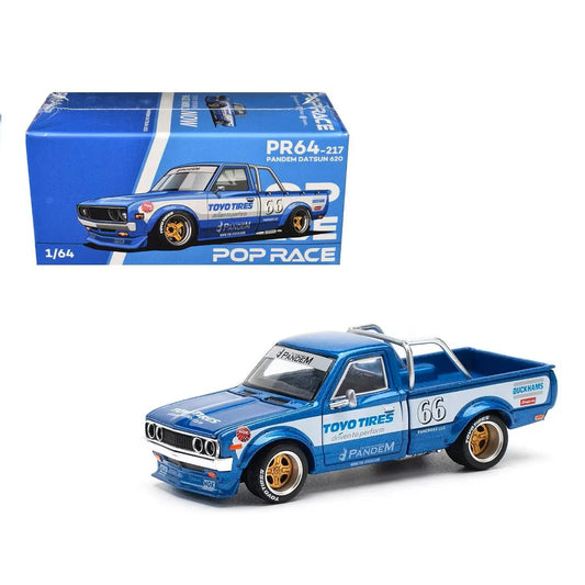 Pop Race - Datsun Pandem 620 Pickup Truck #66 - Scale 1/64 PR64-217