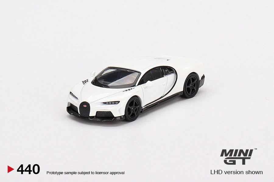 Mini GT - Bugatti Chiron Super Sport White MiJo Exclusives - Scale 1/64 MGT00440-MJ LHD