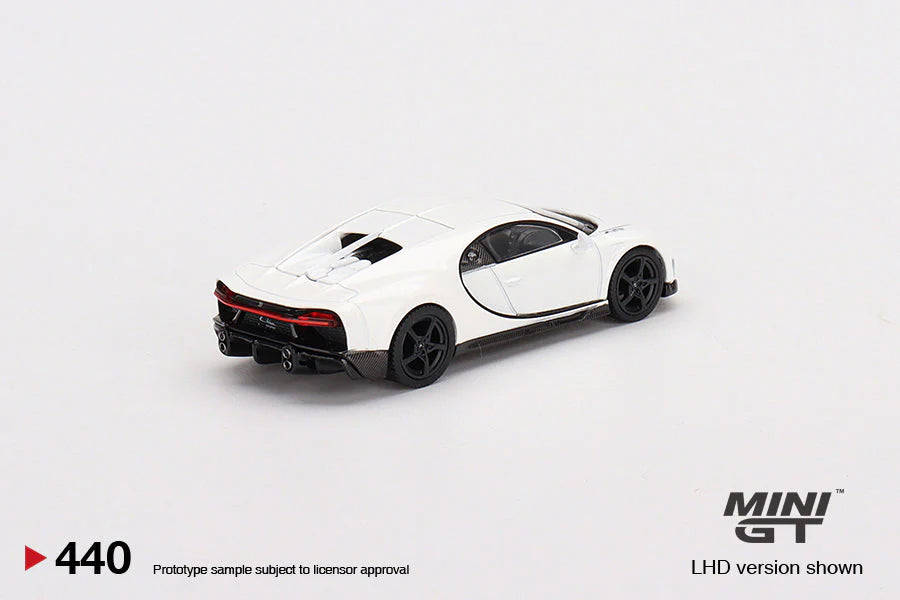 Mini GT - Bugatti Chiron Super Sport White MiJo Exclusives - Scale 1/64 MGT00440-MJ LHD