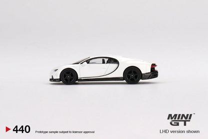 Mini GT - Bugatti Chiron Super Sport White MiJo Exclusives - Scale 1/64 MGT00440-MJ LHD