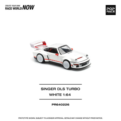Pop Race - Porsche Singer DLS Turbo White - Scale 1/64 PR64-226