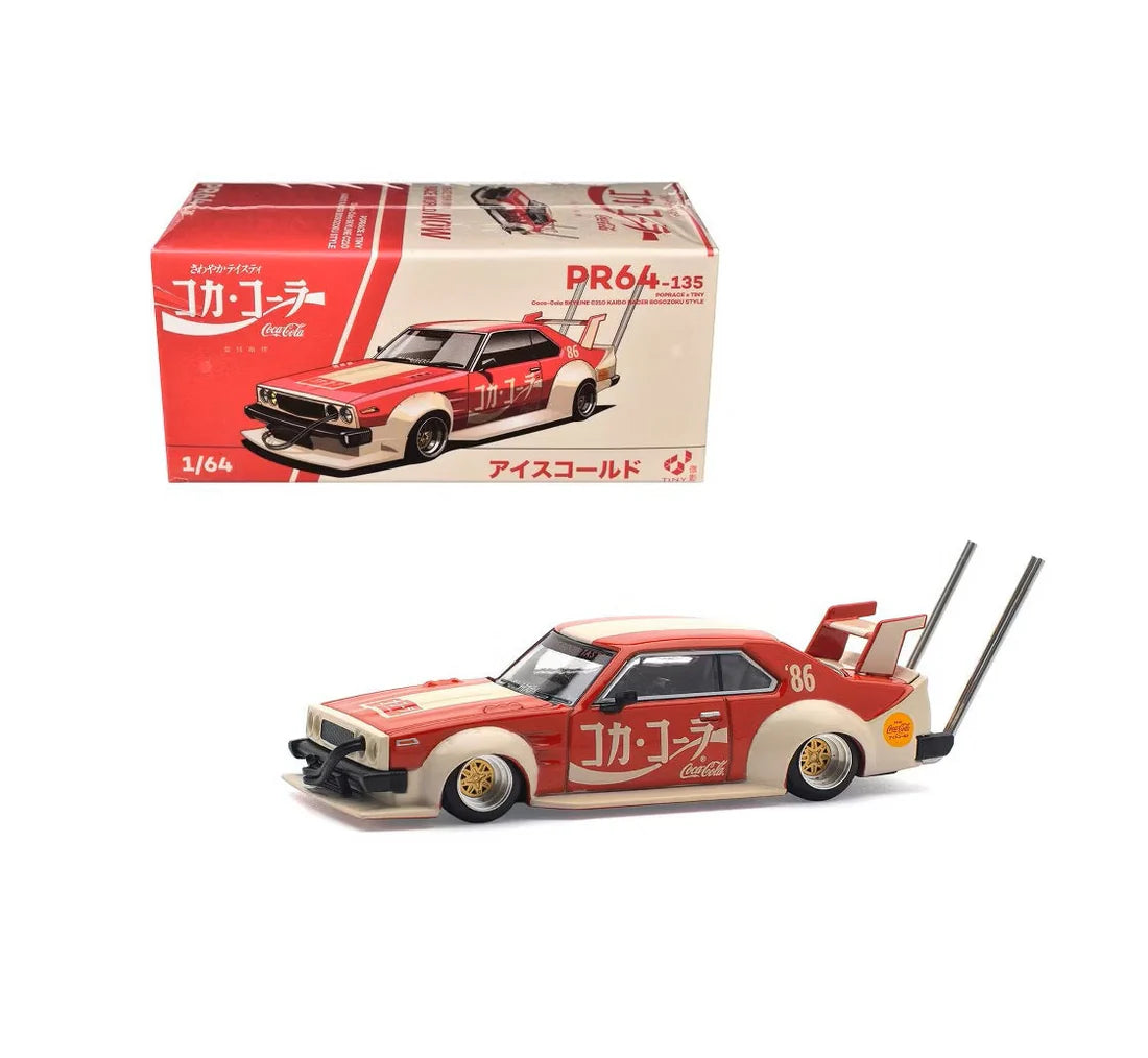 Pop Race - Skyline GT-R V8 Drift "Hakosuka" Coca Cola (Japan) - Scale 1/64 PR64-135