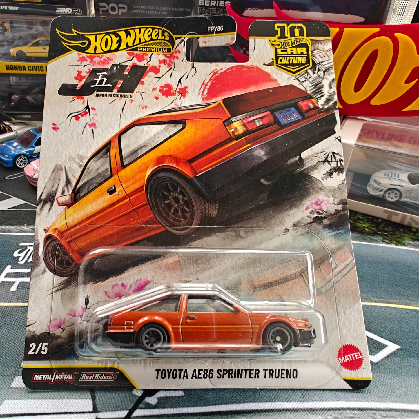 Hotwheels Premium TOYOTA AE86 SPRINTER TRUENO
