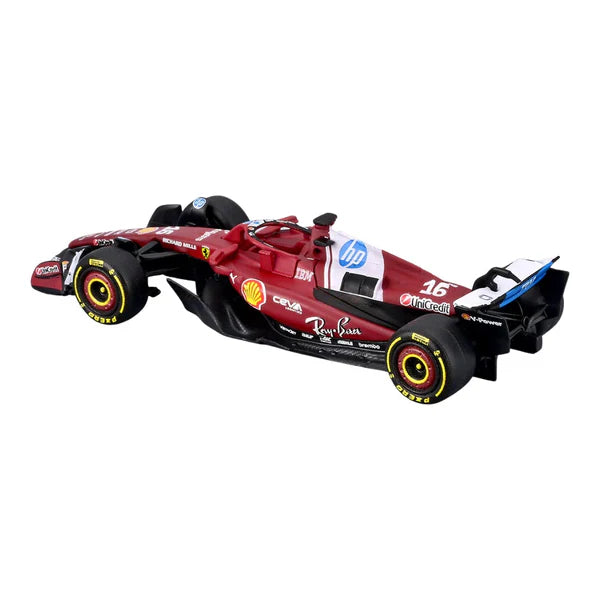 Official Bburago 2025 Ferrari SF-25 No 16 Charles Leclerc Australia GP - Scale 1 : 64 Diecast Scale Model