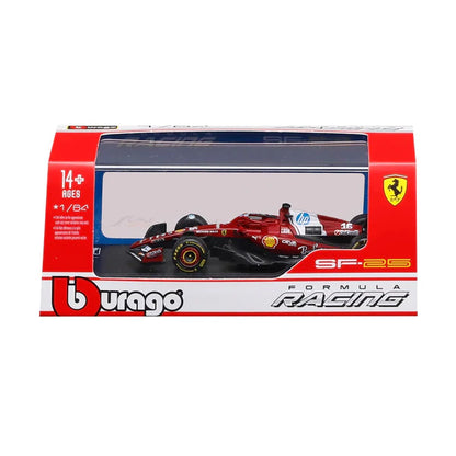 Official Bburago 2025 Ferrari SF-25 No 16 Charles Leclerc Australia GP - Scale 1 : 64 Diecast Scale Model