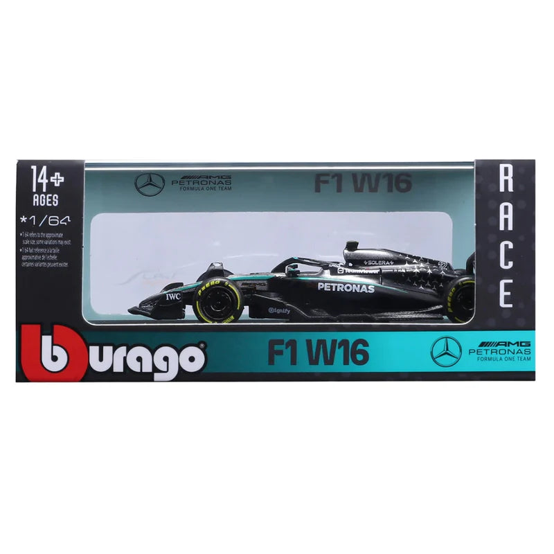 Bburago 2025 Mercedes-AMG W16 12 Kimi Antonelli - Scale 1 : 64 Diecast Scale Model