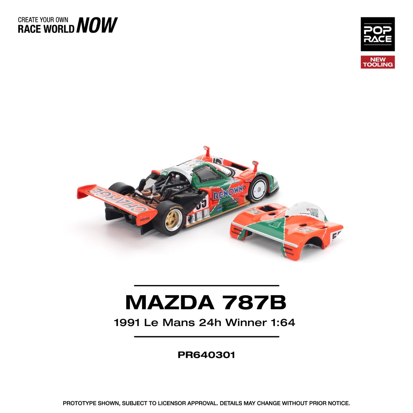Poprace 1:64 MAZDA 787B 1991 LE MANS 24H WINNER