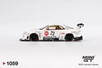 Mini GT - Nissan LB-ER34 Super Silhouette ATHLETE/COLLET 1:64 scale model car