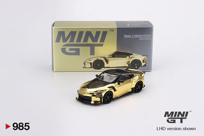 Mini GT - Nissan Z VeilSide FFZ400 Gold Chrome 1:64 scale model car