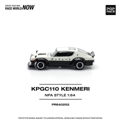 Poprace 1:64 SKYLINE GTR V8 DRIFT KENMERI NPA STYLE (PR64-252)