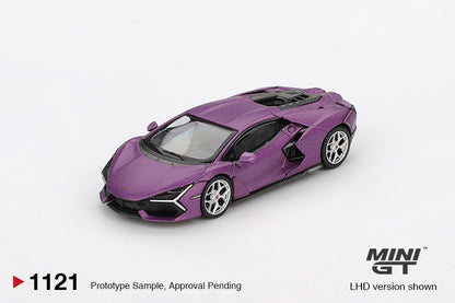Mini GT #1121: Lamborghini Revuelto Viola 30th Matte 1:64 Scale