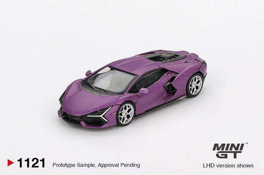 Mini GT #1121: Lamborghini Revuelto Viola 30th Matte 1:64 Scale