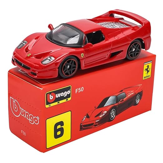Bburago 1:64 Scale Ferrari Series Model Collection Race Diecast Metal Model Car (F50)