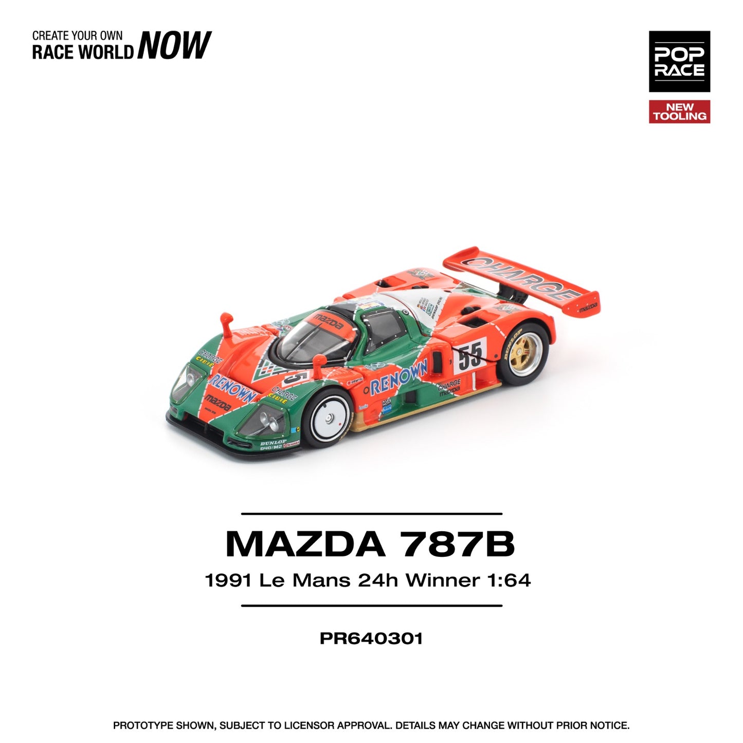 Poprace 1:64 MAZDA 787B 1991 LE MANS 24H WINNER
